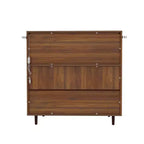 Meuble de rangement d'appoint style vintage, Buffet d'appoint avec éclairage LED et portes coulissantes en acrylique