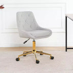 Chaise de bureau moderne réglable en polaire Teddy, petite chaise pivotante pour bureau, étude et studio