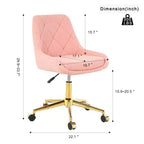 Chaise de bureau moderne réglable en polaire Teddy, petite chaise pivotante pour bureau, étude et studio