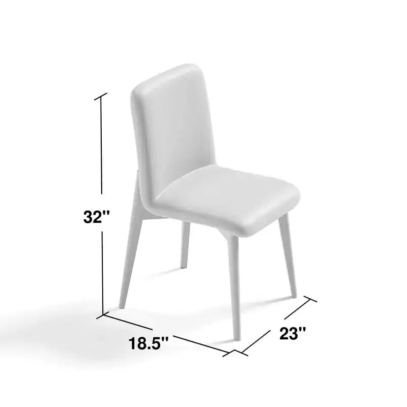 Chaise de salle à manger avec pieds en bois pour la cuisine et la salle à manger