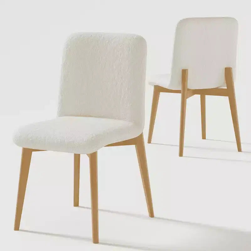 Chaise de salle à manger avec pieds en bois pour la cuisine et la salle à manger