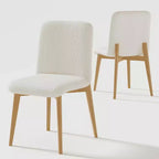 Chaise de salle à manger avec pieds en bois pour la cuisine et la salle à manger