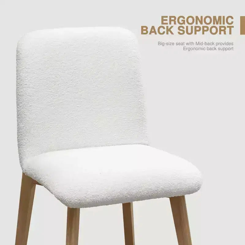 Chaise de salle à manger avec pieds en bois pour la cuisine et la salle à manger