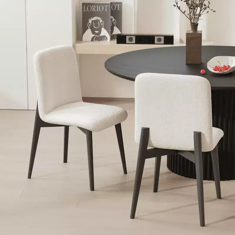 Chaise de salle à manger avec pieds en bois pour la cuisine et la salle à manger