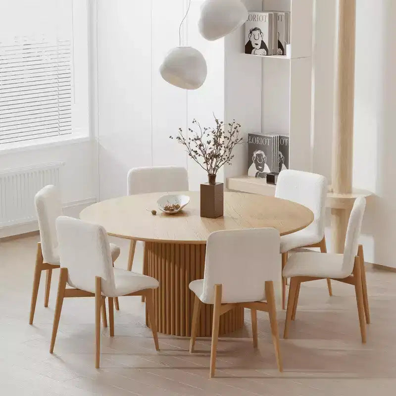 Chaise de salle à manger avec pieds en bois pour la cuisine et la salle à manger