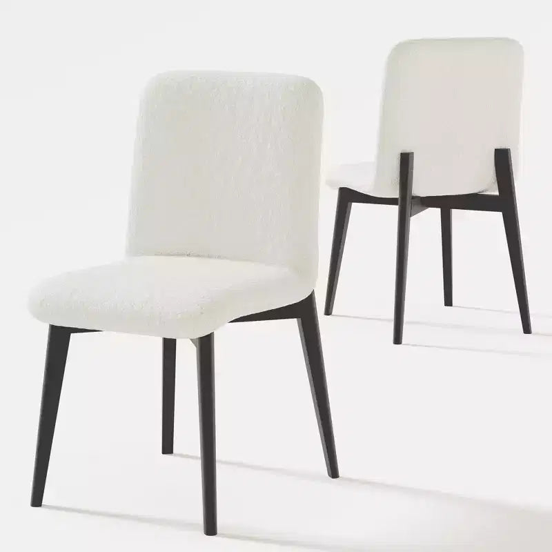 Chaise de salle à manger avec pieds en bois pour la cuisine et la salle à manger