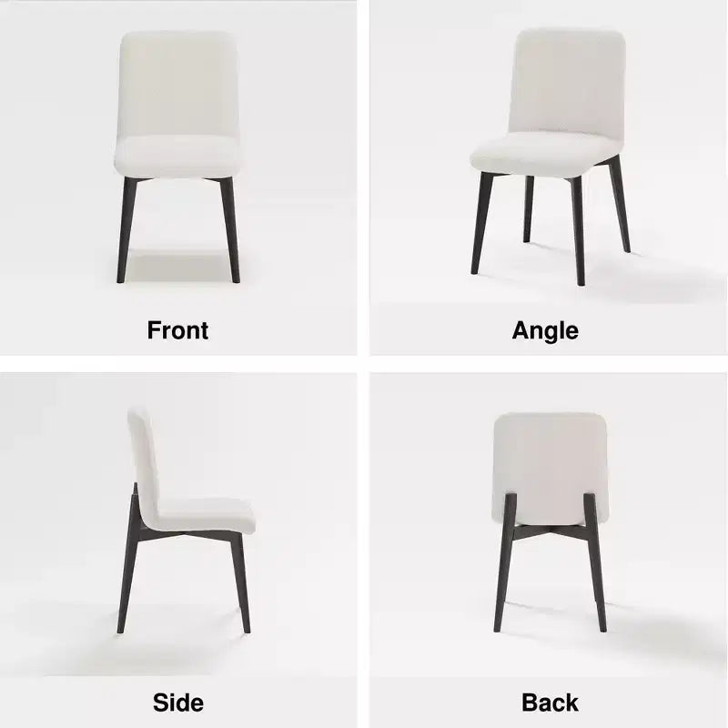 Chaise de salle à manger avec pieds en bois pour la cuisine et la salle à manger