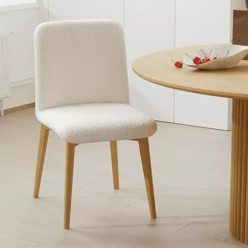 Chaise de salle à manger avec pieds en bois pour la cuisine et la salle à manger