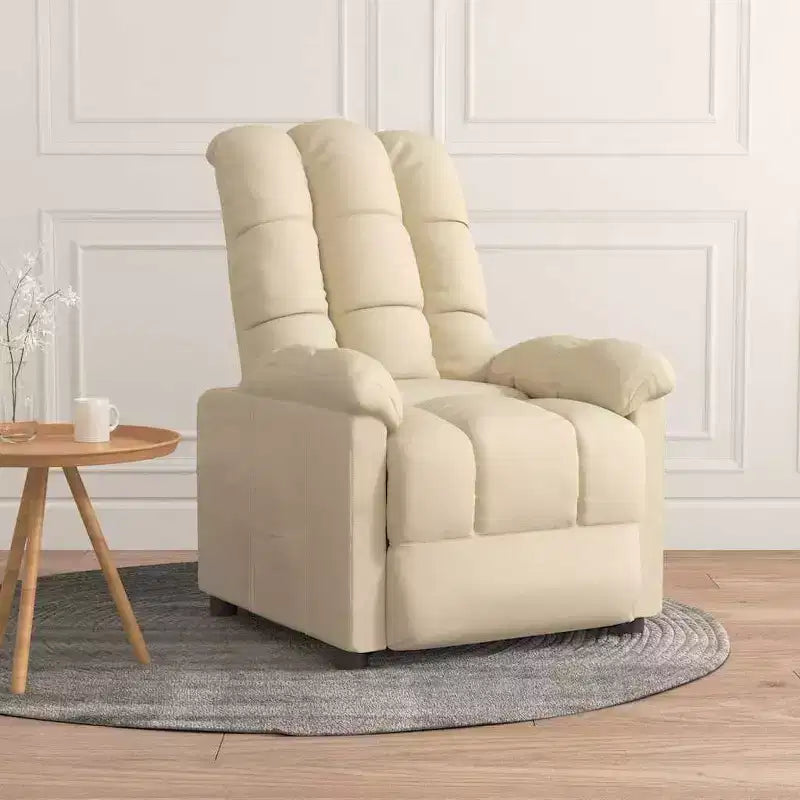 Fauteuil relax avec dossier et repose-pieds réglables, fauteuil de salon moderne avec siège rembourré épais pour salon et chambre à coucher