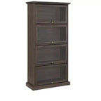 Étagère à 4 niveaux pour livres et CD, Organisateur de rangement pour salon, couloir et bureau
