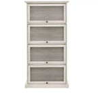 Étagère à 4 niveaux pour livres et CD, Organisateur de rangement pour salon, couloir et bureau
