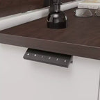 Meuble TV de jeu électrique à 9 tiroirs, centre de divertissement réglable en hauteur avec 2 prises de courant et unité de rangement TV de bureau divisé