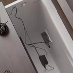 Meuble TV de jeu électrique à 9 tiroirs, centre de divertissement réglable en hauteur avec 2 prises de courant et unité de rangement TV de bureau divisé