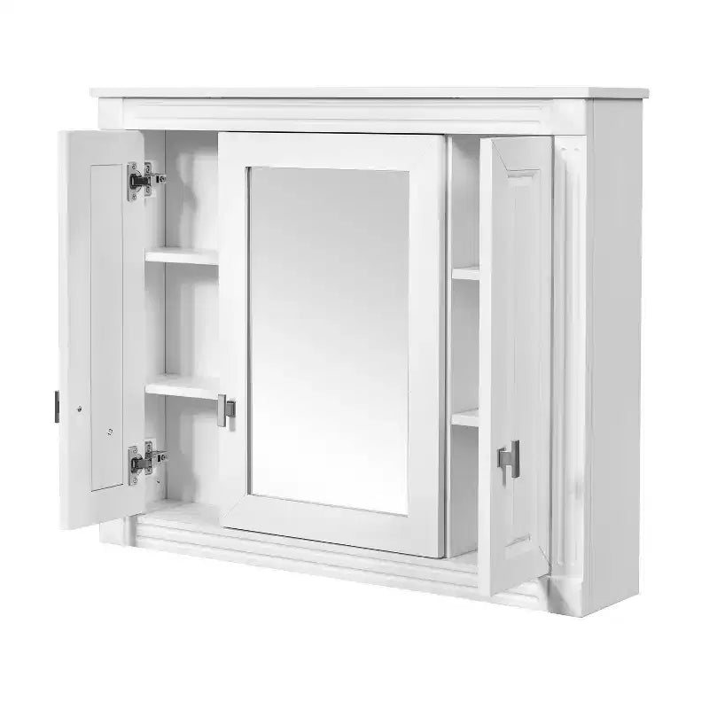 Armoire à pharmacie rectangulaire à montage en surface avec miroir et étagères réglables (L x H)
