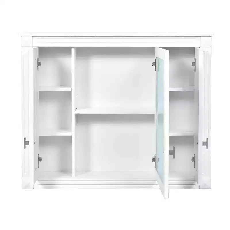 Armoire à pharmacie rectangulaire à montage en surface avec miroir et étagères réglables (L x H)