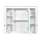 Armoire à pharmacie rectangulaire à montage en surface avec miroir et étagères réglables (L x H)